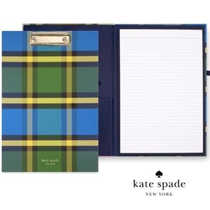 Kate Spade Plaid Clipboard and Notepad